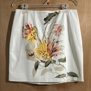 White House Black Market White Skirt